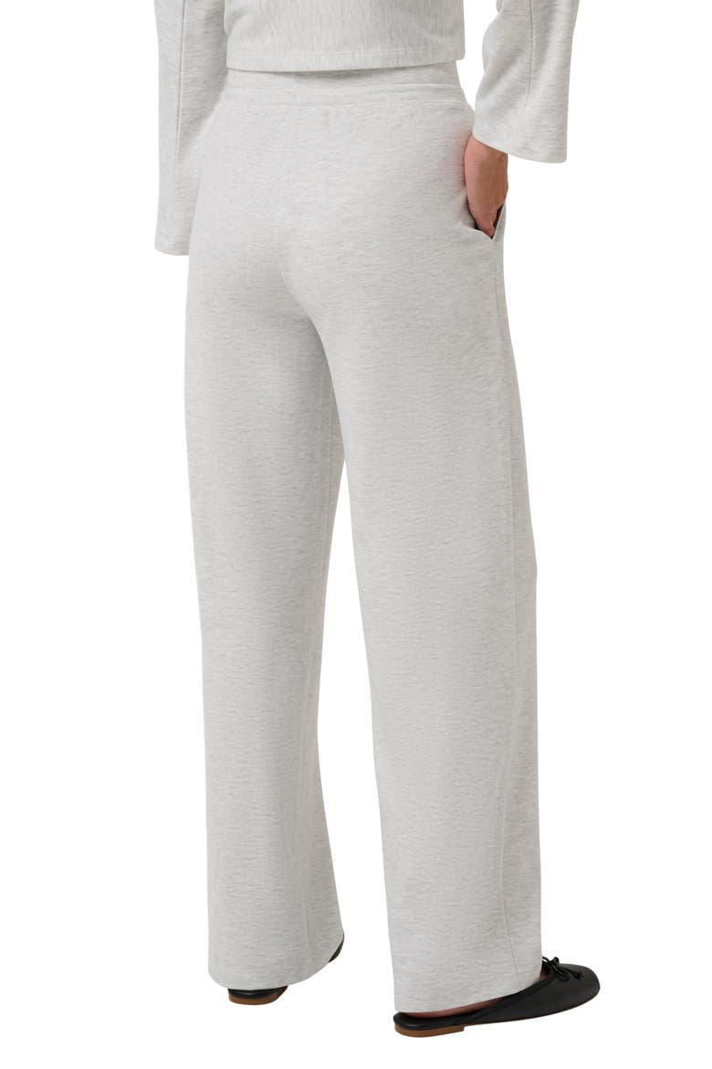 Cloud Sweater Straight Leg Pants, Alternate, color, HEATHER LIGHT GREY
