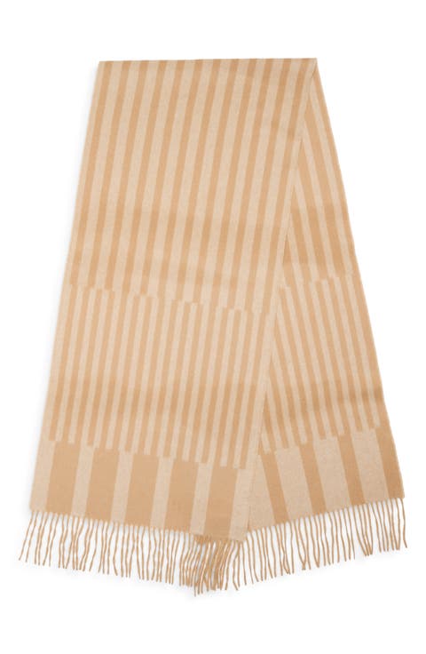 Stripe Wool & Cashmere Scarf
