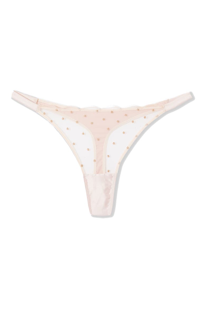 Divine Rhinestone Thong, Alternate, color, ROSE POUDRE