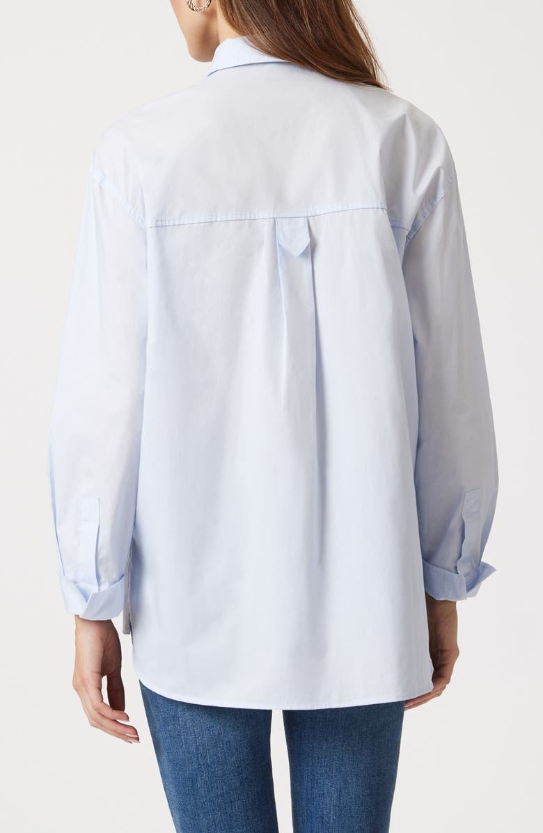 Mavi Jeans Cotton Poplin Button-Up Shirt, Alternate, color, Cashmere Blue