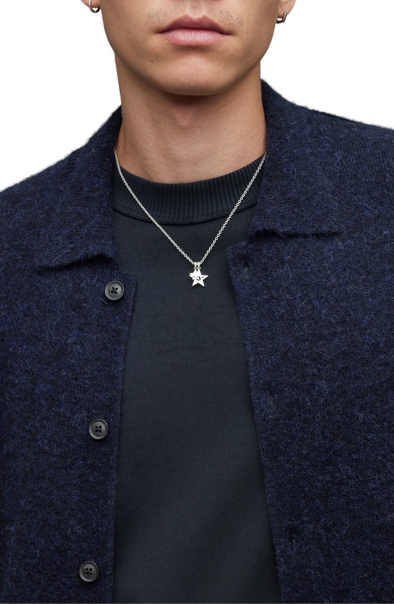 AllSaints Cygnus Alpaca Blend Cardigan, Alternate, color, Ink Navy