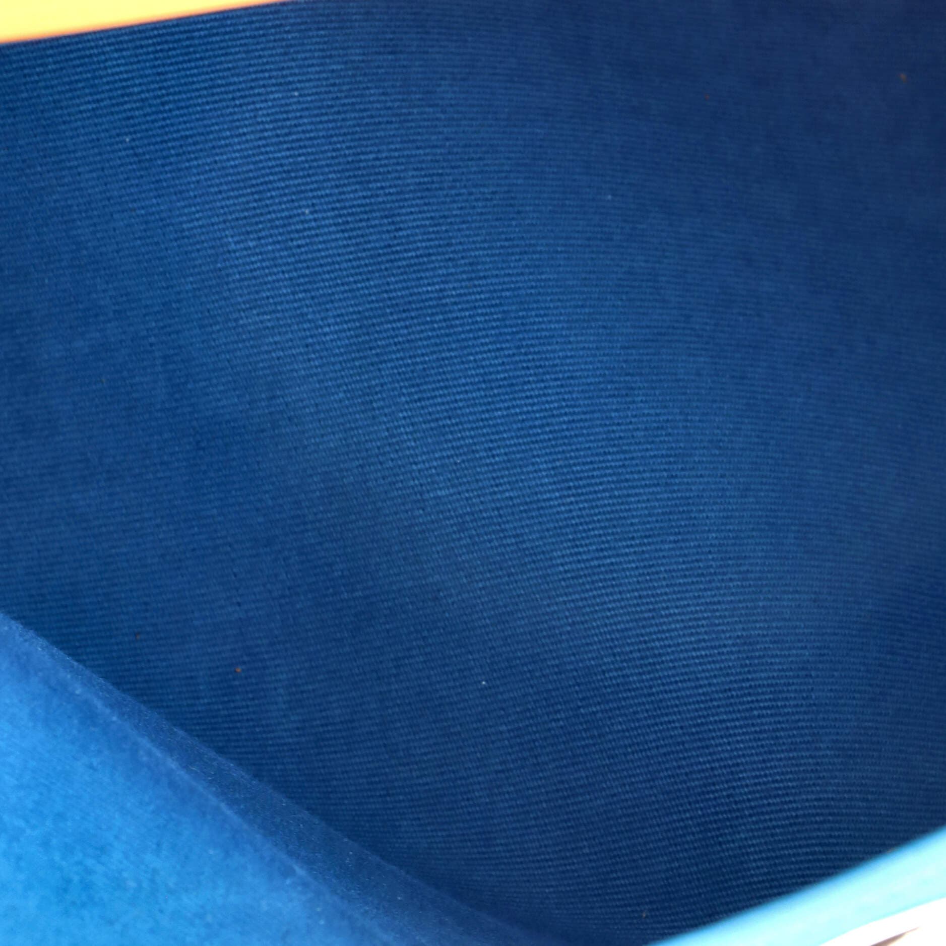 Pre-Owned Hermes Herbag Zip Leather and Toile 31, Alternate, color, Bleu Izmir