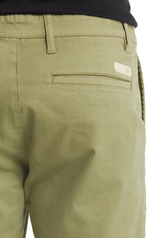 Ag Wanderer 8.5-inch Stretch Cotton Chino Shorts In Green