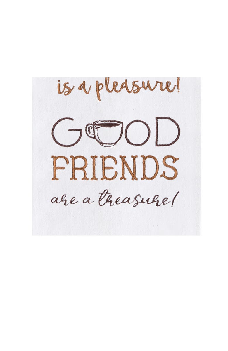 C&F Home Good Coffee Is A Pleasure Towel, Alternate, color, Brown