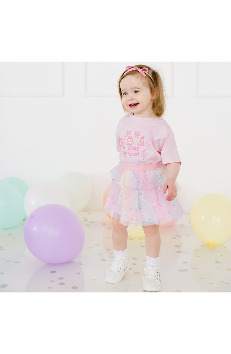 Sweet Wink Fairy Dust Tiered Tutu, Alternate, color, Pink