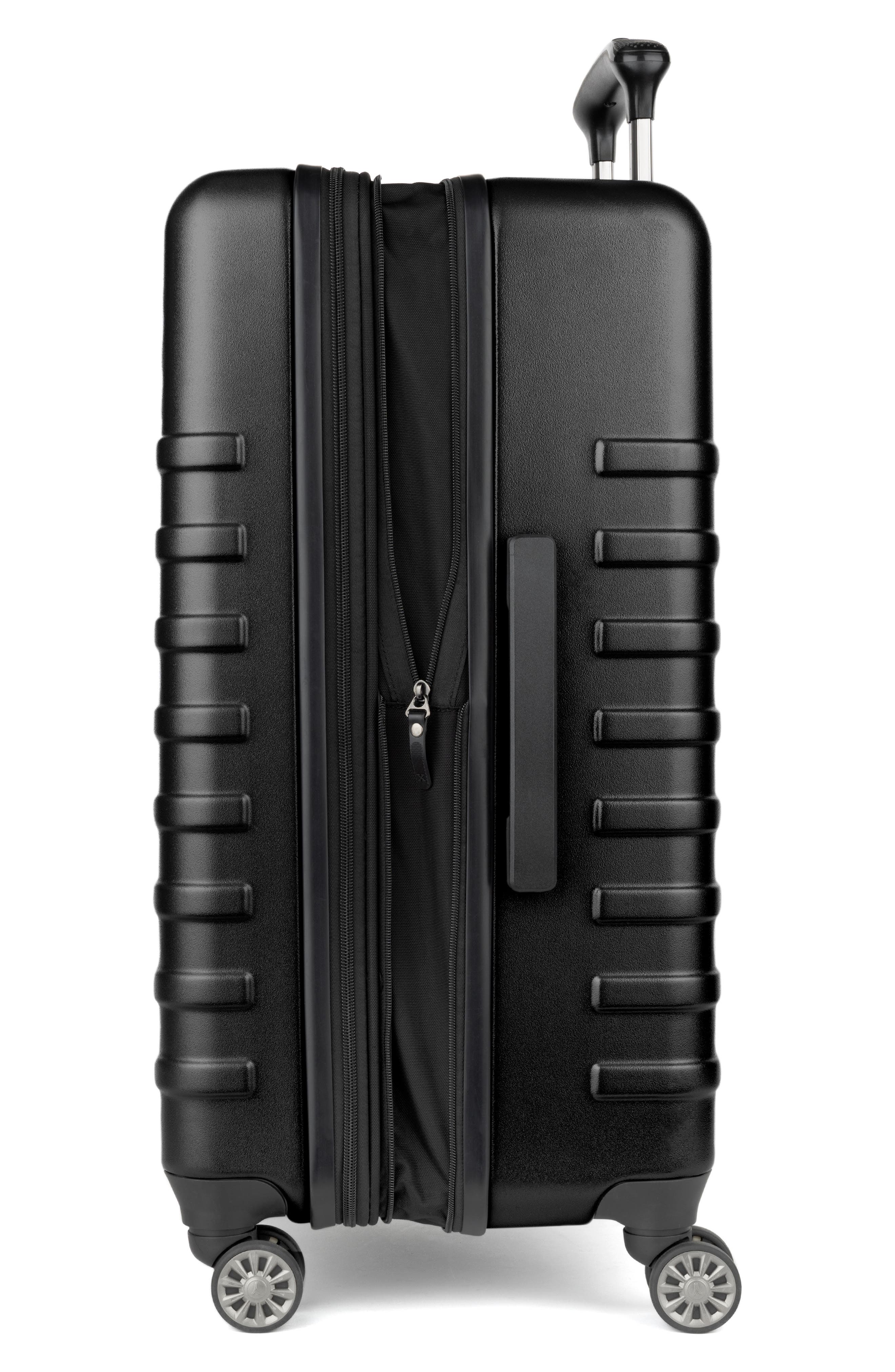 TRAVELPRO Rollmaster<sup>™</sup> Lite 2 24-Inch Expandable Medium Checked Hardside Spinner Luggage, Alternate, color, Black Matte