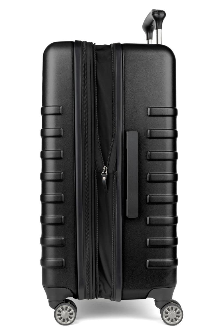 Rollmaster™ Lite 2 24-Inch Expandable Medium Checked Hardside Spinner Luggage, Alternate, color, BLACK MATTE