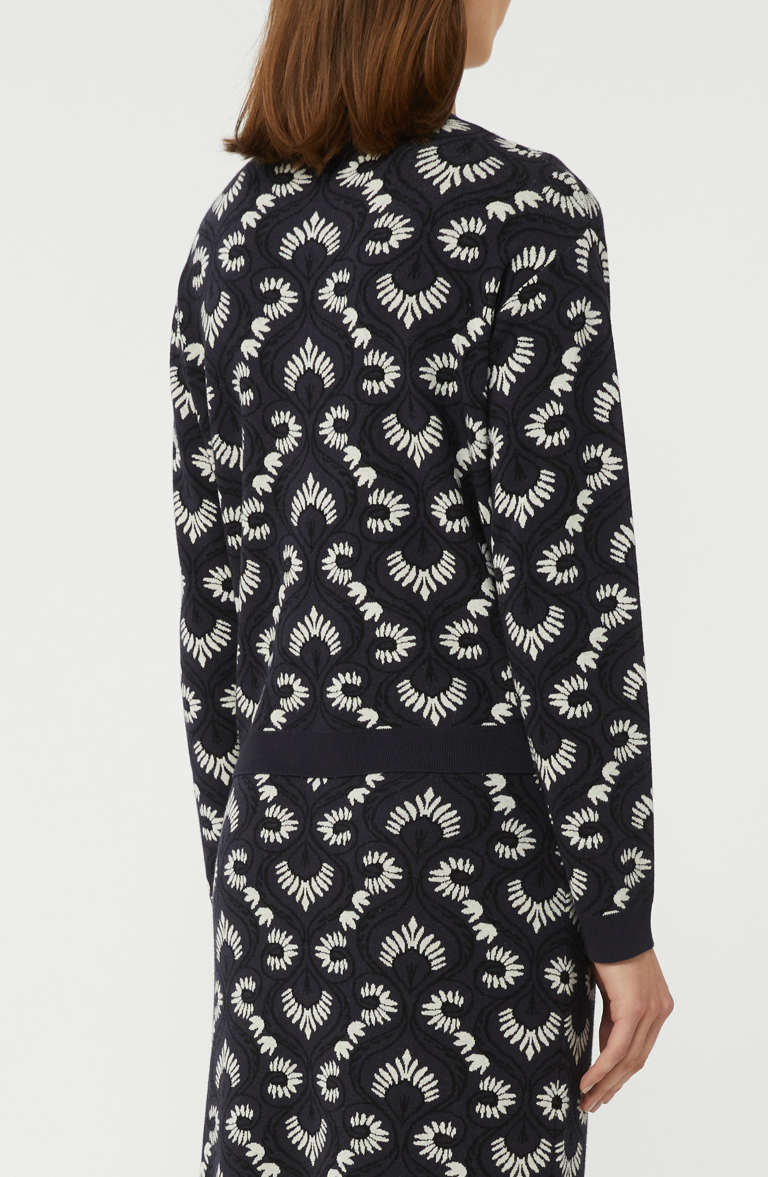 Abstract Print Crewneck Sweater - image 2