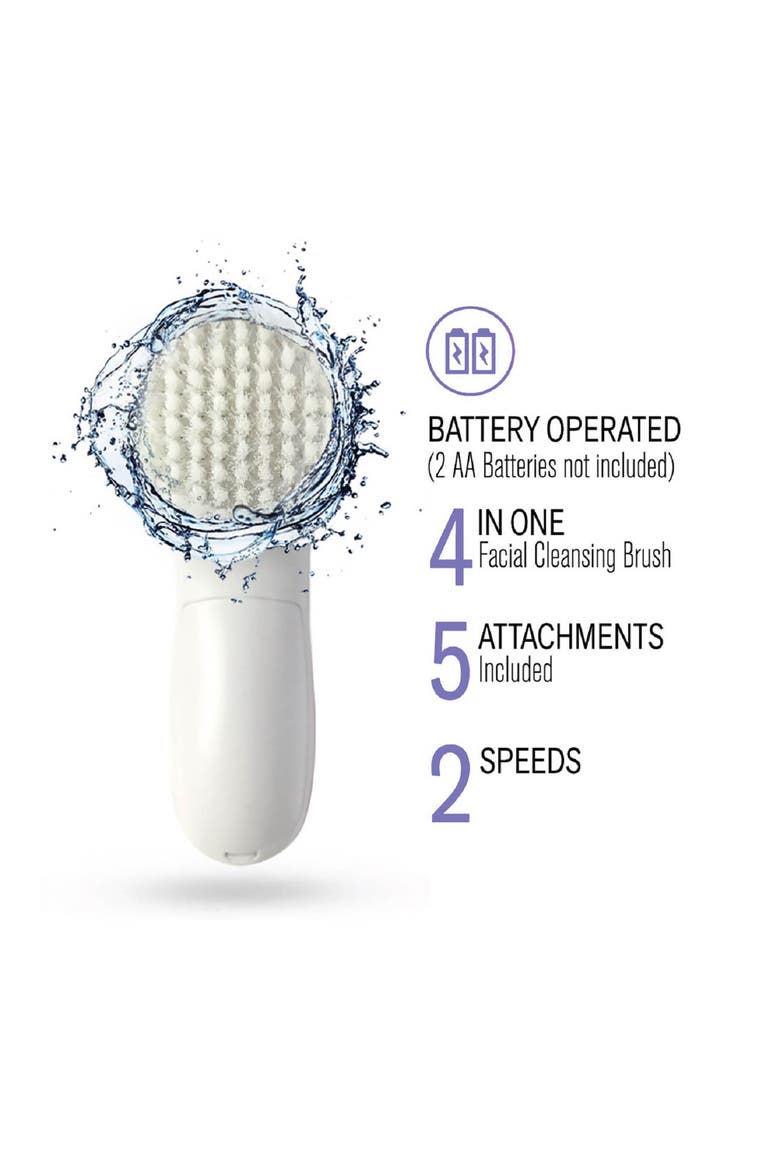 Advanced Facial and Body Cleansing Brush, Alternate, color, Purple