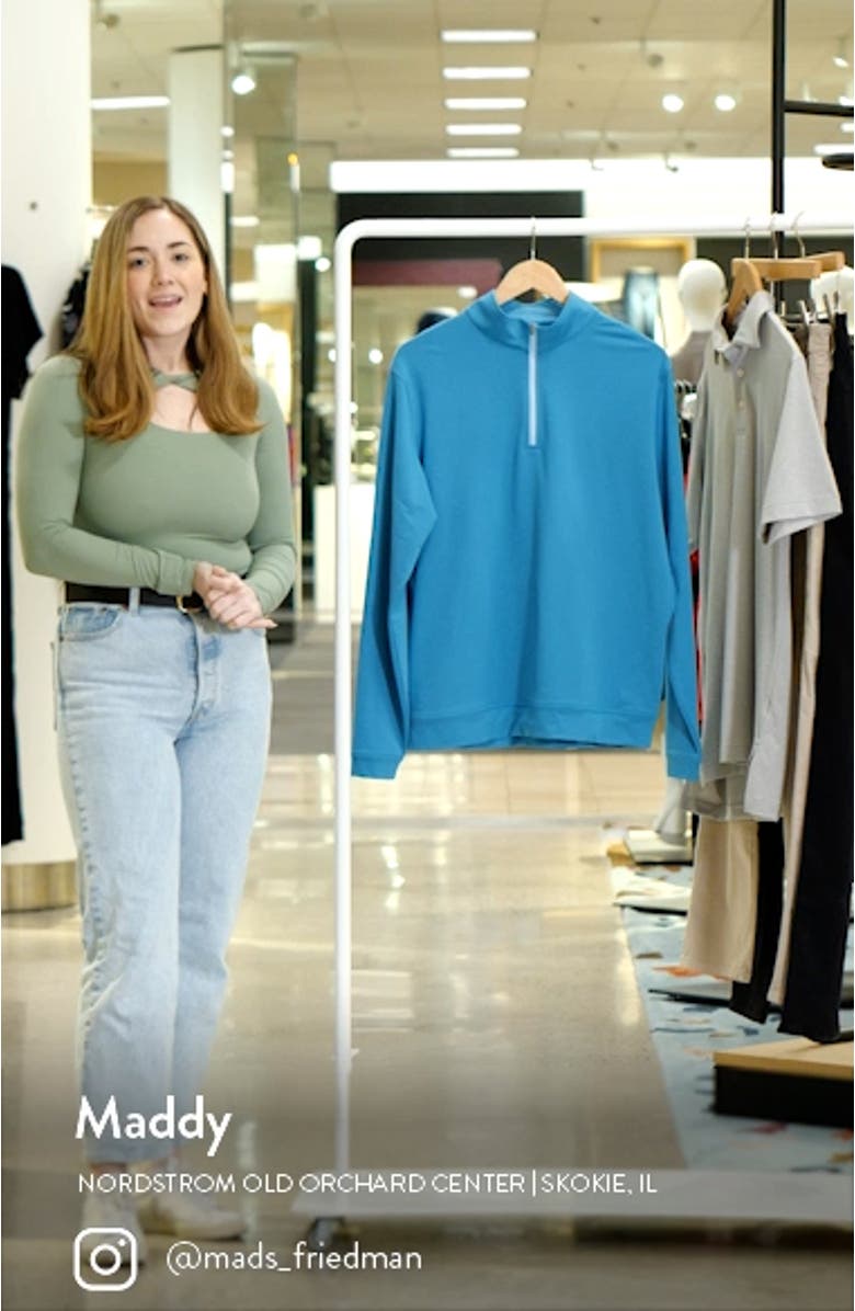 Perth Mélange Performance Quarter Zip Sweatshirt, sales video thumbnail
