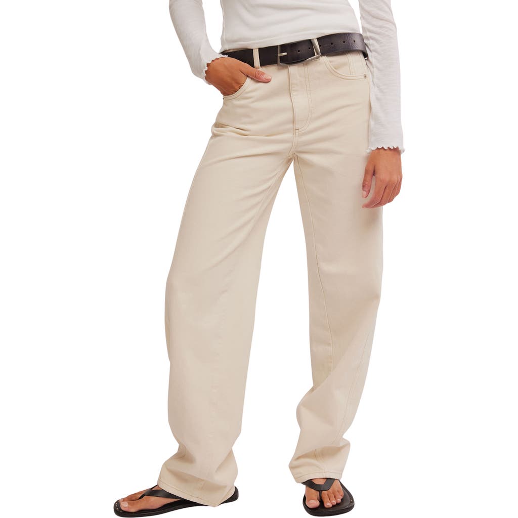Free People Aster Seamed Relaxed Straight Leg Jeans