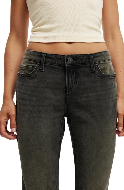 Cotton On Low Rise Bootcut Jean In Muse Black