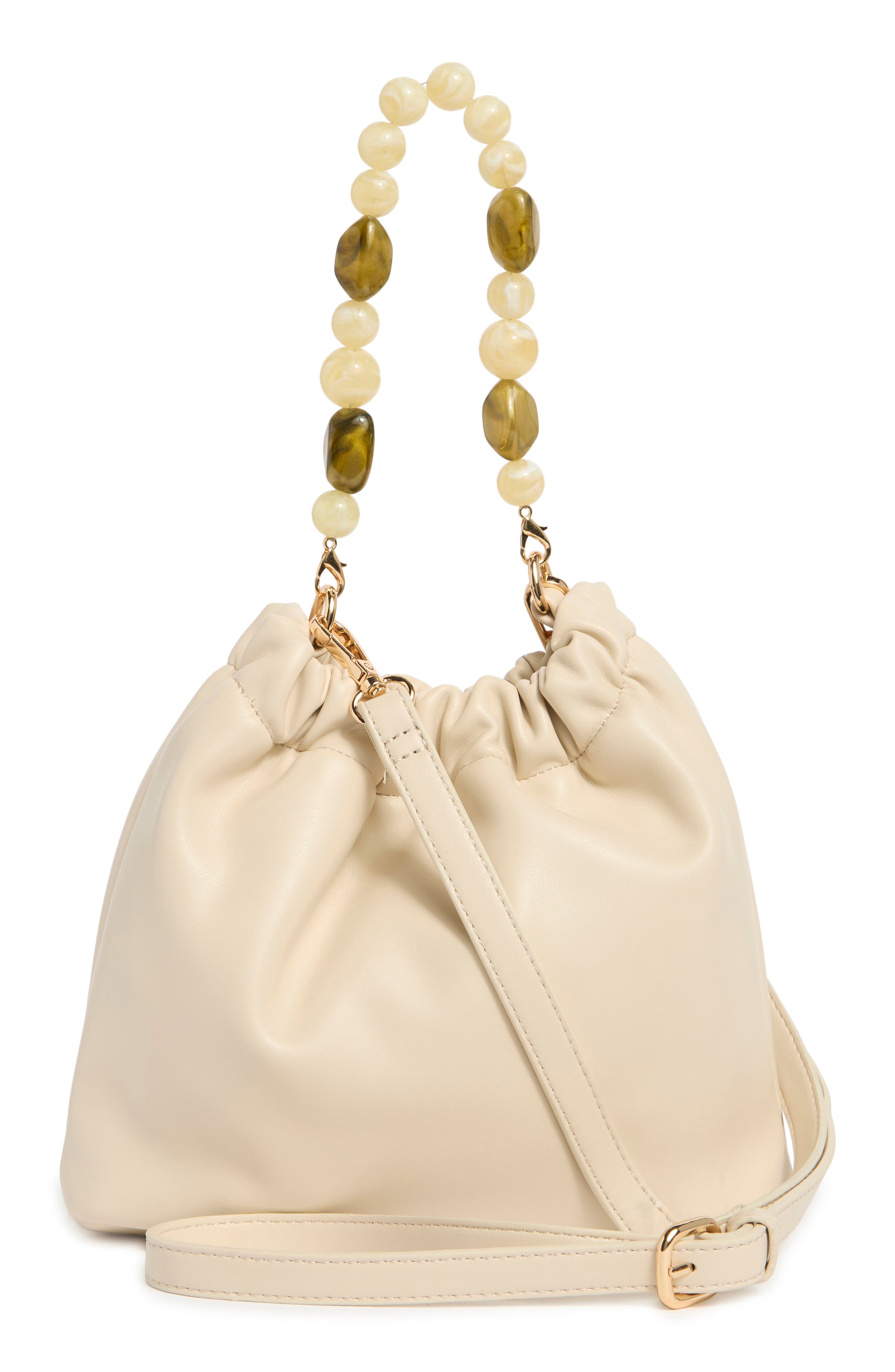 Beaded Handle Crossbody Bag, Alternate, color, BONE