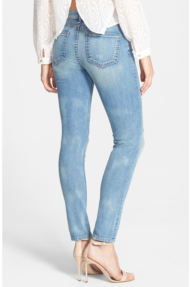 'Sloan' Destroyed Skinny Jeans, Alternate, color, MARMI