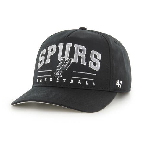 Men's '47 Black San Antonio Spurs Roscoe Hitch Adjustable Hat