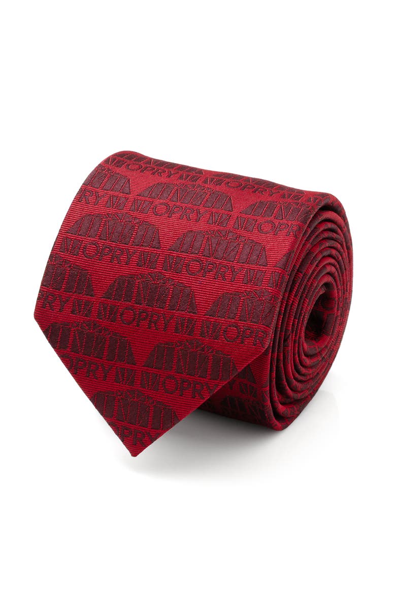 Grand Ole Opry Auditorium Jacquard Silk Blend Neck Tie, Alternate, color, RED