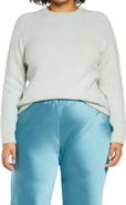 Vince Crewneck Organic Cotton Blend Pebbled Sweater