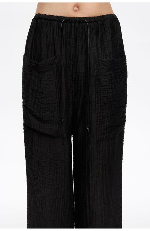 Bimba Y Lola Trousers With Maxi Pockets In Black
