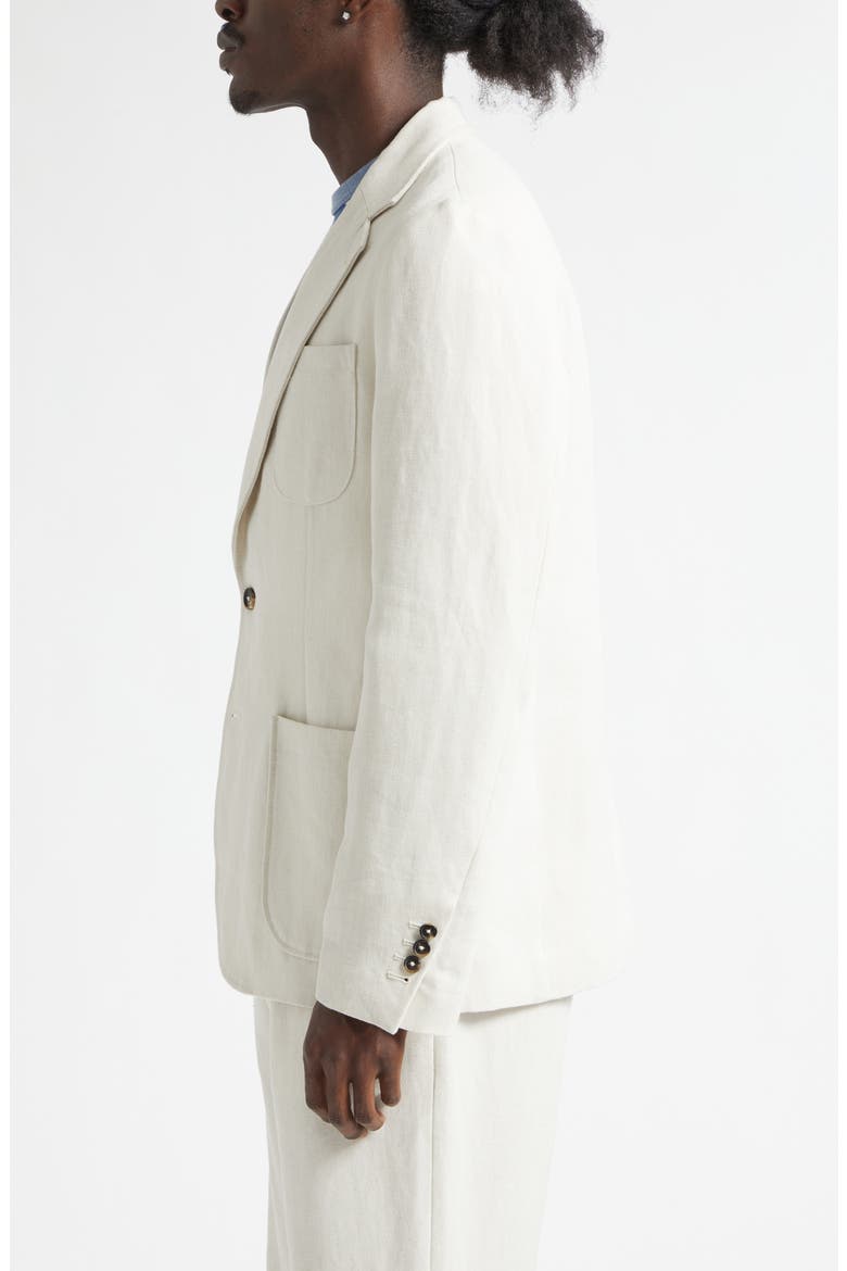 Hemp Canvas Sack Sport Coat, Alternate, color, IVORY