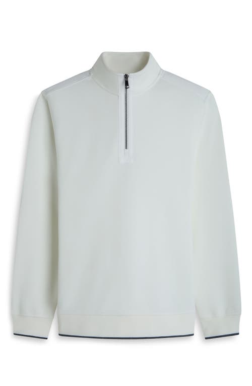 Bugatchi Soft Touch Quarter Zip In White