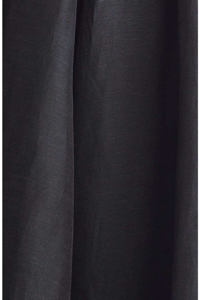 Valiant Lace Trim Corset Midi Dress, Alternate, color, BLACK