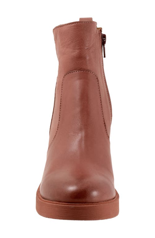 Bueno Laura Platform Wedge Bootie In Brown
