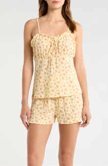 Ruffle Trim Short Pajamas