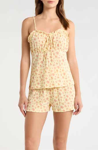 Ruffle Trim Short Pajamas