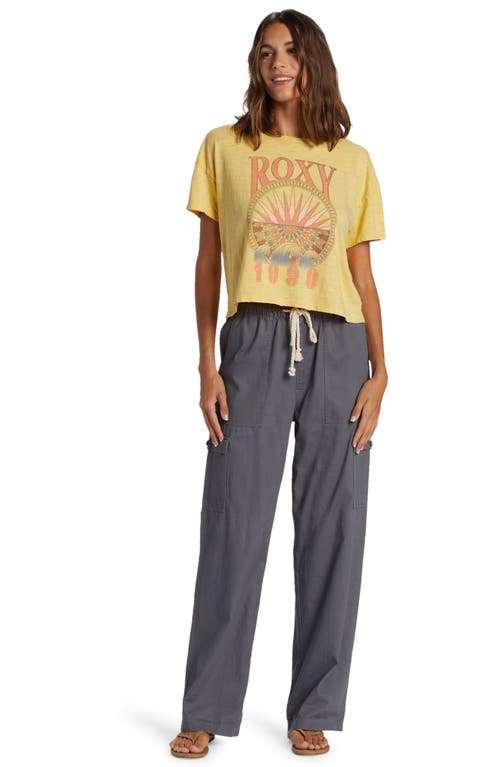 Shop Roxy Surfs Up Logo Cotton Graphic T-shirt