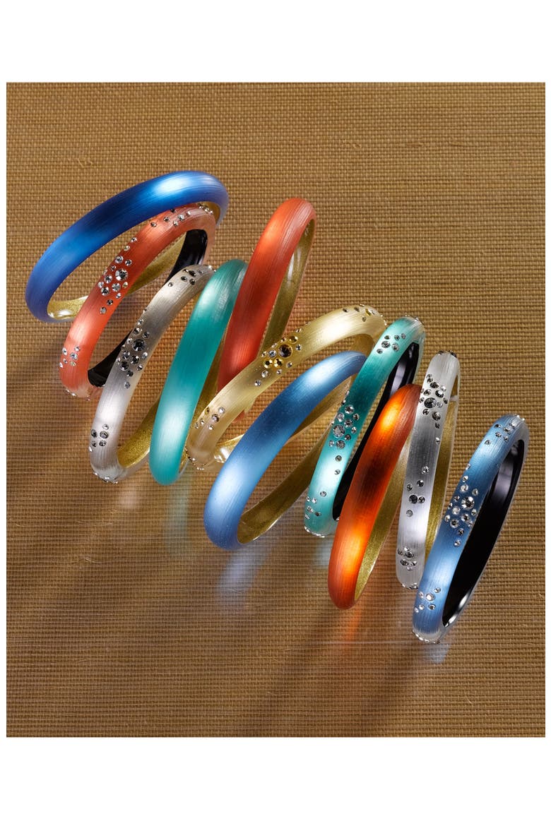 'Smoky Dust' Small Hinged Bracelet (Nordstrom Exclusive), Alternate, color, GOLD