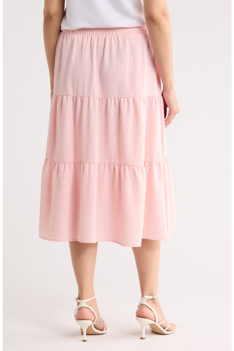 Tiered Midi Skirt, Alternate, color, PINK