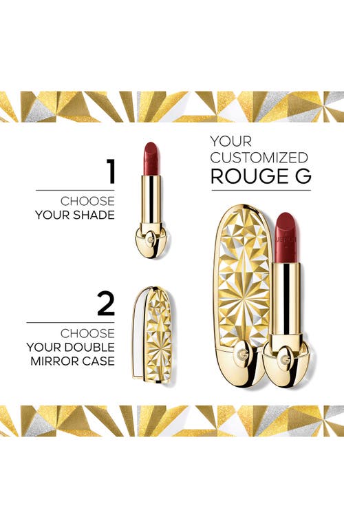 Guerlain Holiday Limited Edition Rouge G Customizable Lipstick Case In Gold
