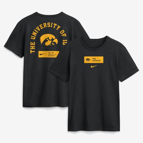 Men's Nike Black Iowa Hawkeyes Primetime Crew T-Shirt