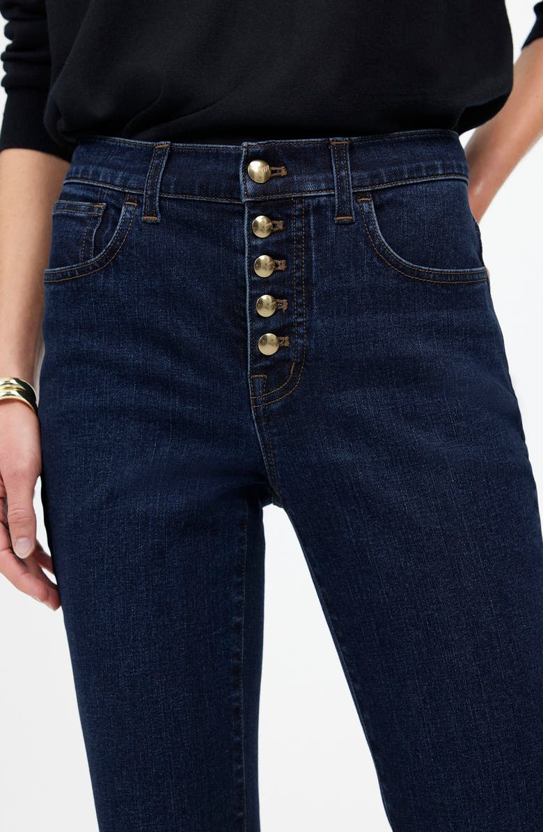 Madewell Kick Out Crop Jeans, Alternate, color, Larkspur
