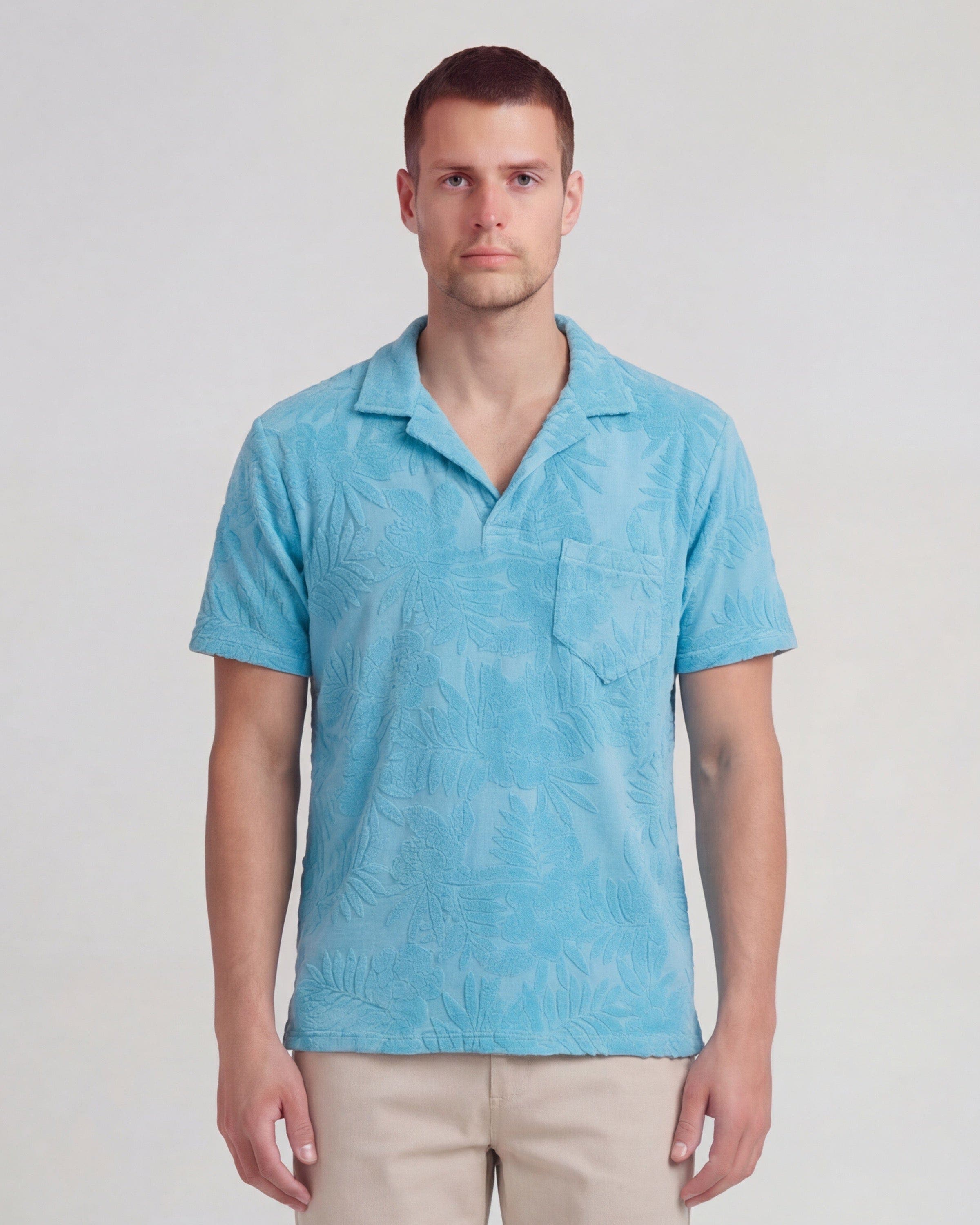 Farm Floral Towel Polo Shirt