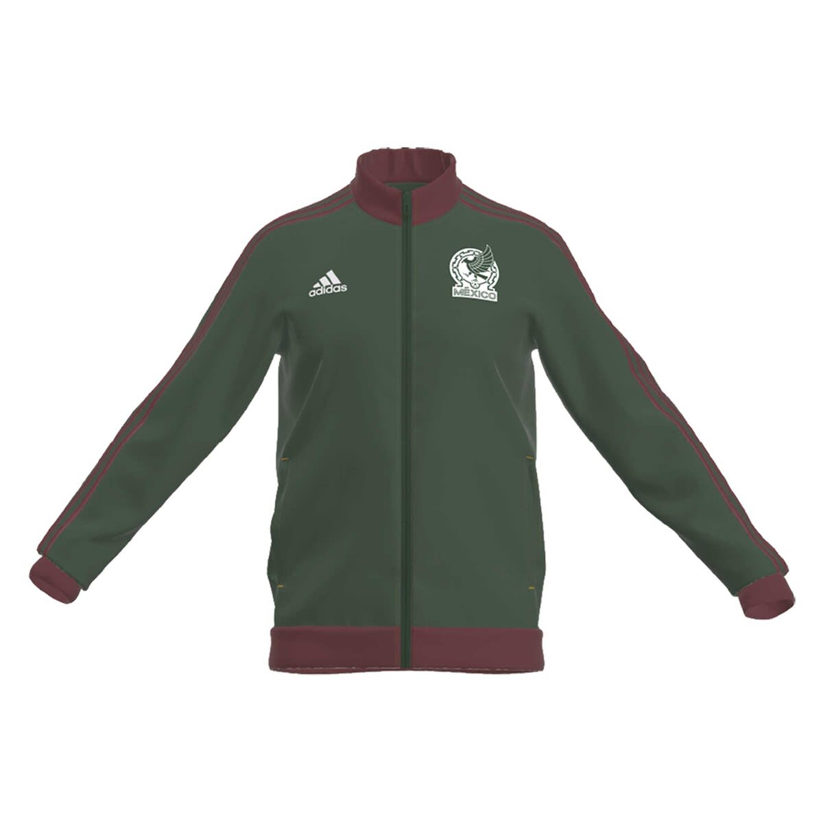 Men's adidas Green Mexico National Team Full-Zip DNA Track Jacket - image 2