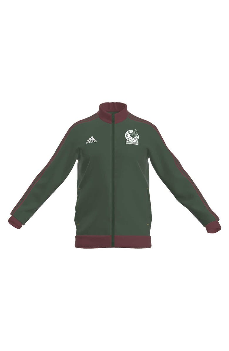adidas Men's adidas Green Mexico National Team Full-Zip DNA Track Jacket, Alternate, color,