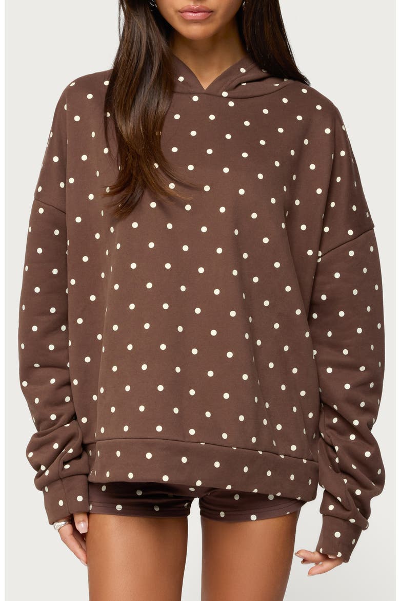 Chelsie Polka Dot Hoodie (Women) | Nordstrom