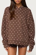 EDIKTED Chelsie Polka Dot Hoodie