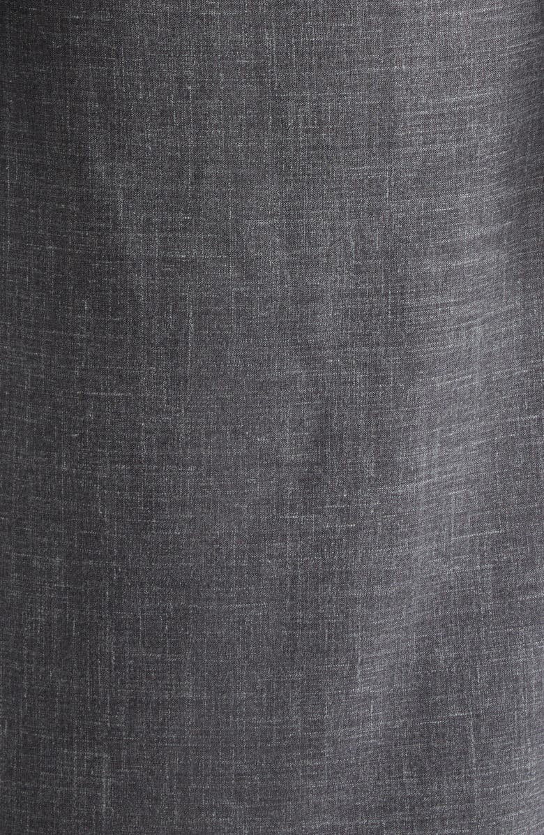 Michael Kors Collection Layered Wool, Silk & Linen Caftan Dress, Alternate, color, Derby Melange