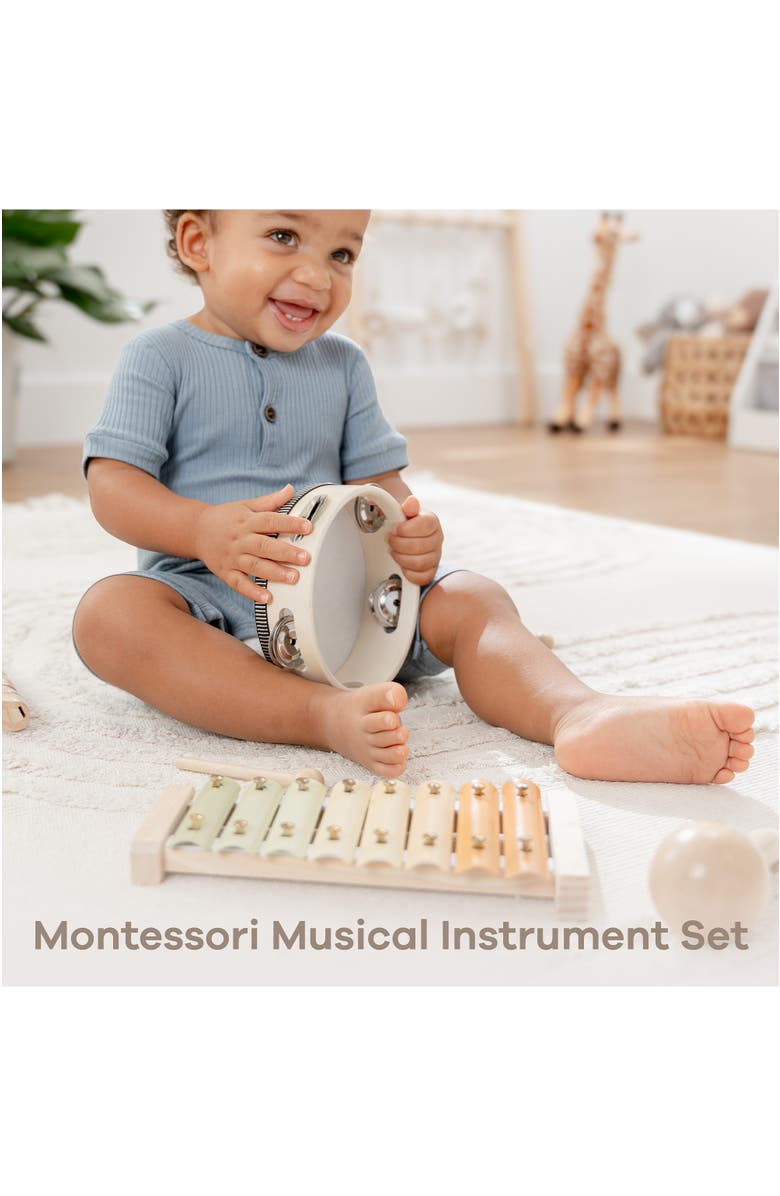 Comfy Cubs 4-Piece Kids Musical Instruments for Toddlers, Alternate, color, Multicolor