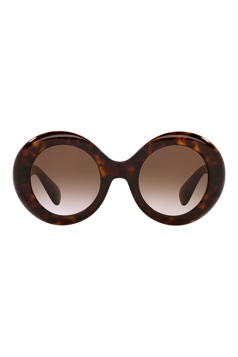Dejeanne 50mm Round Sunglasses, Main, color, DARK BROWN