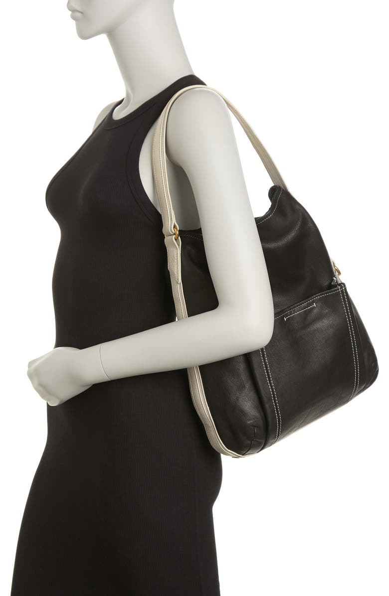 AMERICAN LEATHER CO. Rowan Leather Hobo Bag, Alternate, color,