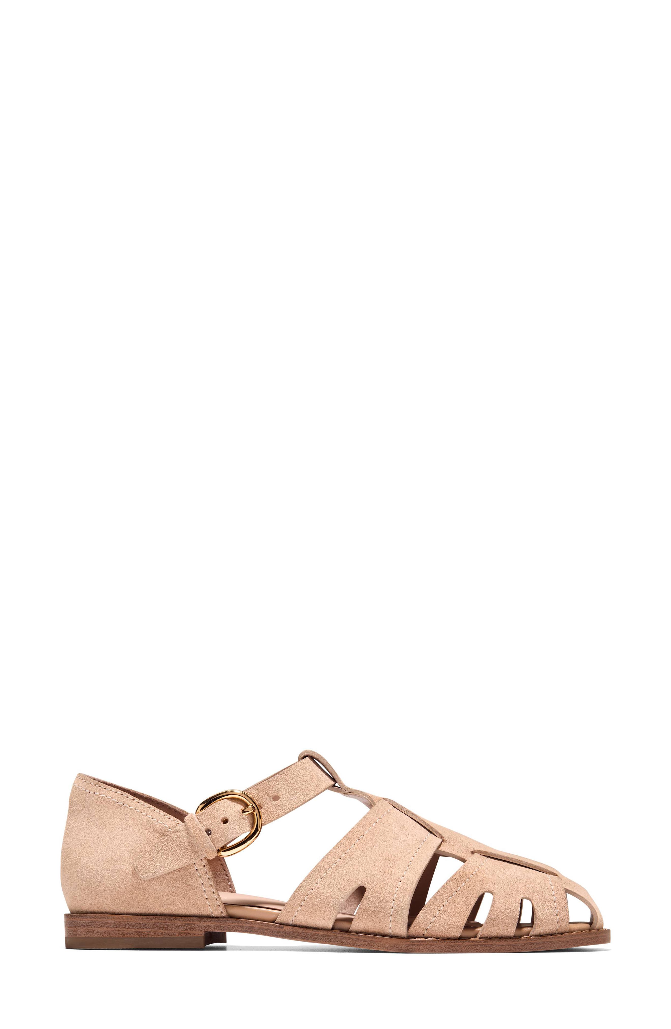 Rosabella Fishmerman Sandal, Alternate, color, CH TUSCAN SAND SUEDE