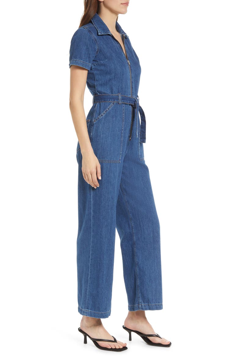 Cassidy Denim Jumpsuit, Alternate, color, INDIO