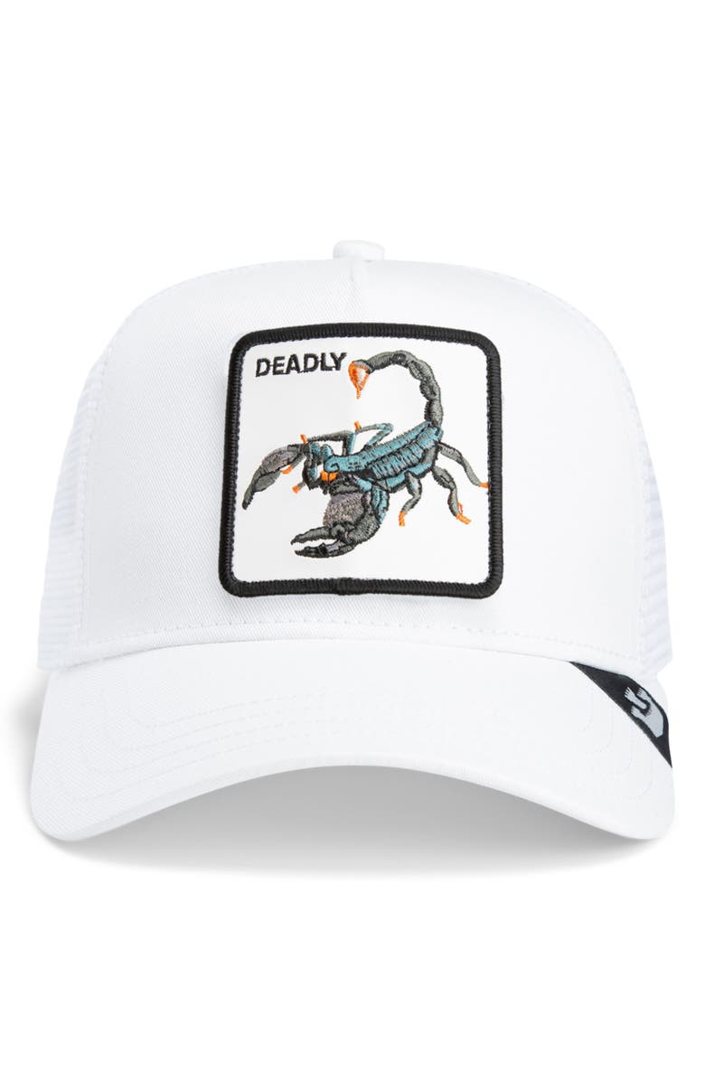 Goorin Bros. The Deadly Scorpion Cap, Main, color, White