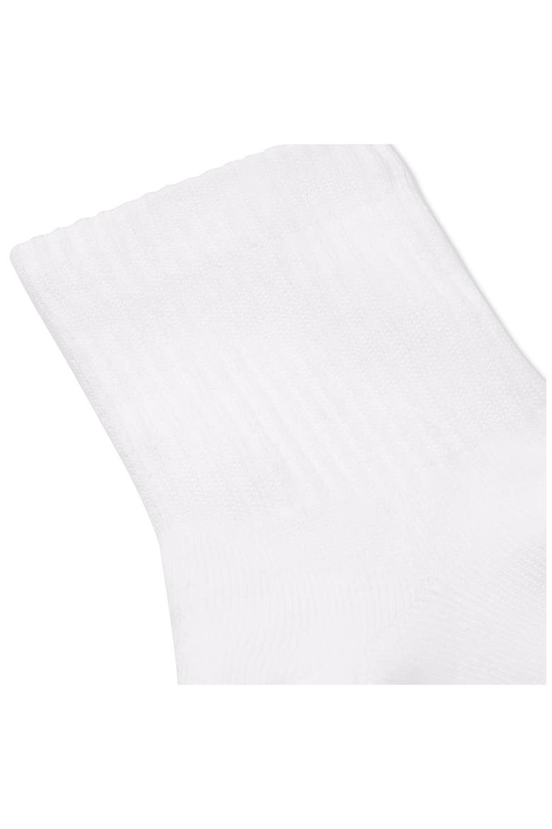 Solids Quarter Socks, Alternate, color, WHITE