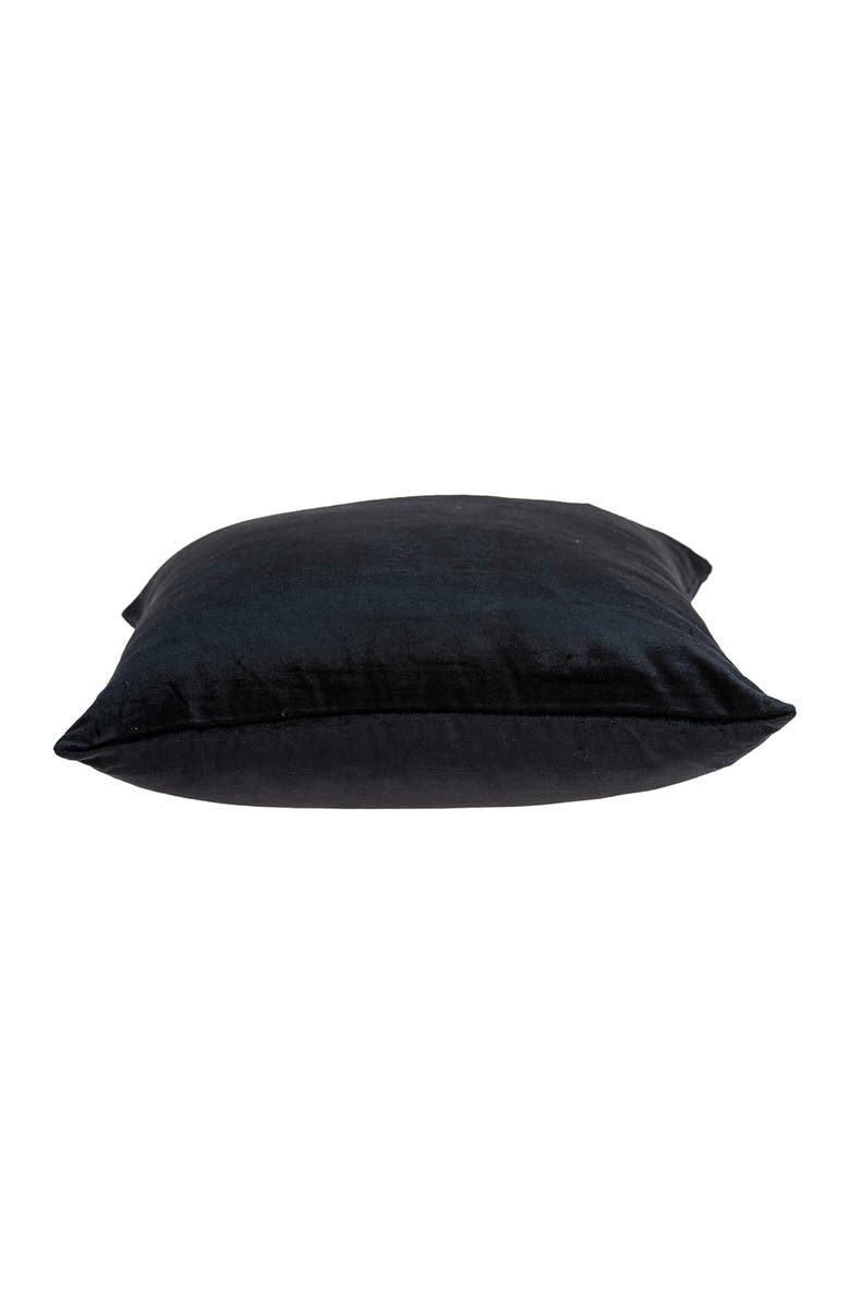 PARKLAND COLLECTION Spano Transitional Solid Pillow - 18" x 18" - Black, Main, color, Black