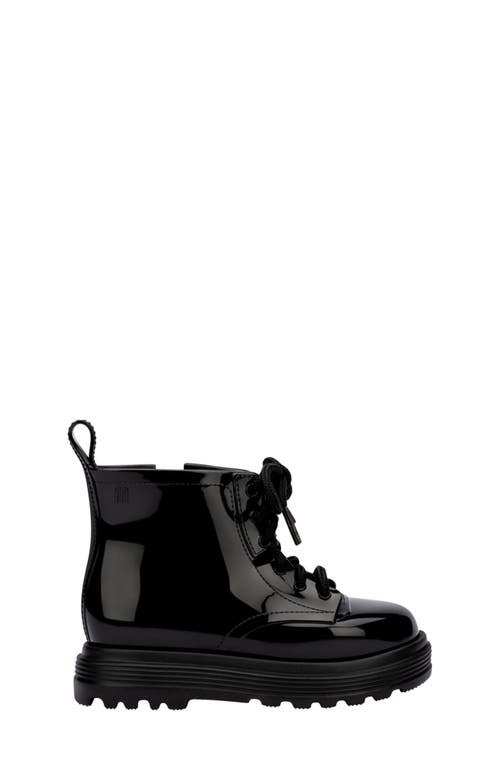 Mini Melissa Kids' Coturno Combat Boot In Black