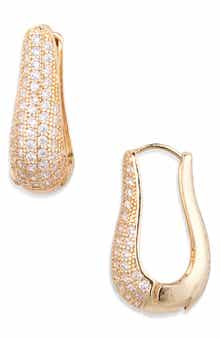 Tasha Cubic Zirconia Hoop Earrings